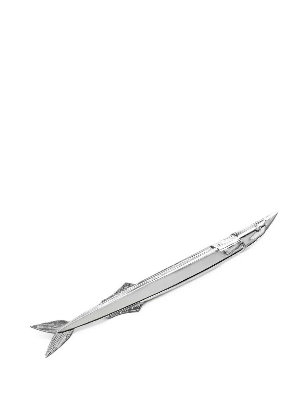 Tory Burch Runway fish pin Zilver
