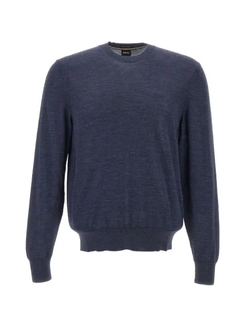 BOSS Pullover mit Logo-Stickerei