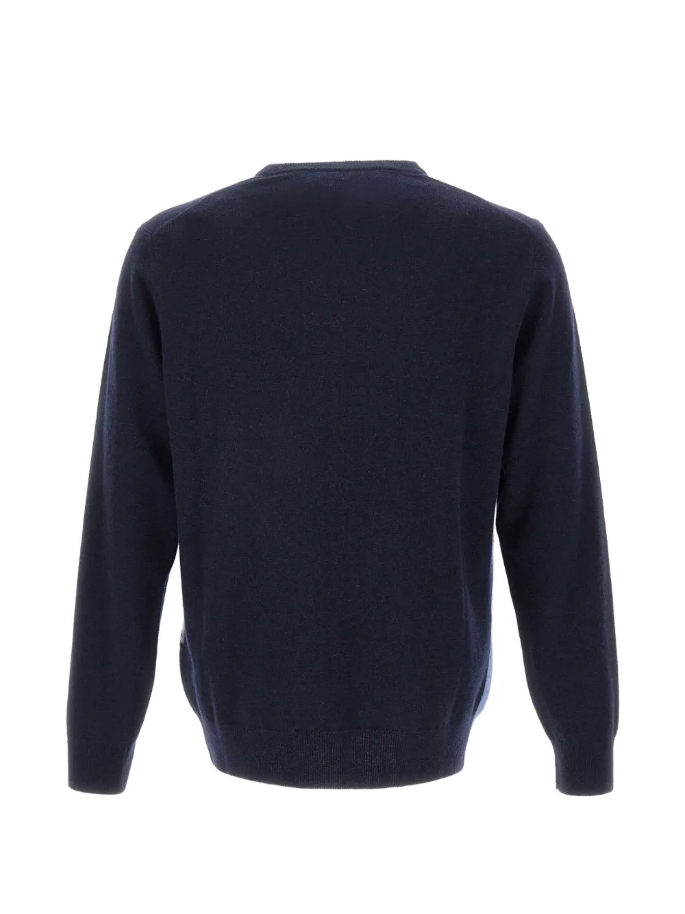 MC2 Saint Barth navy blue Heron crew-neck knit with Campiglio intarsia Blauw
