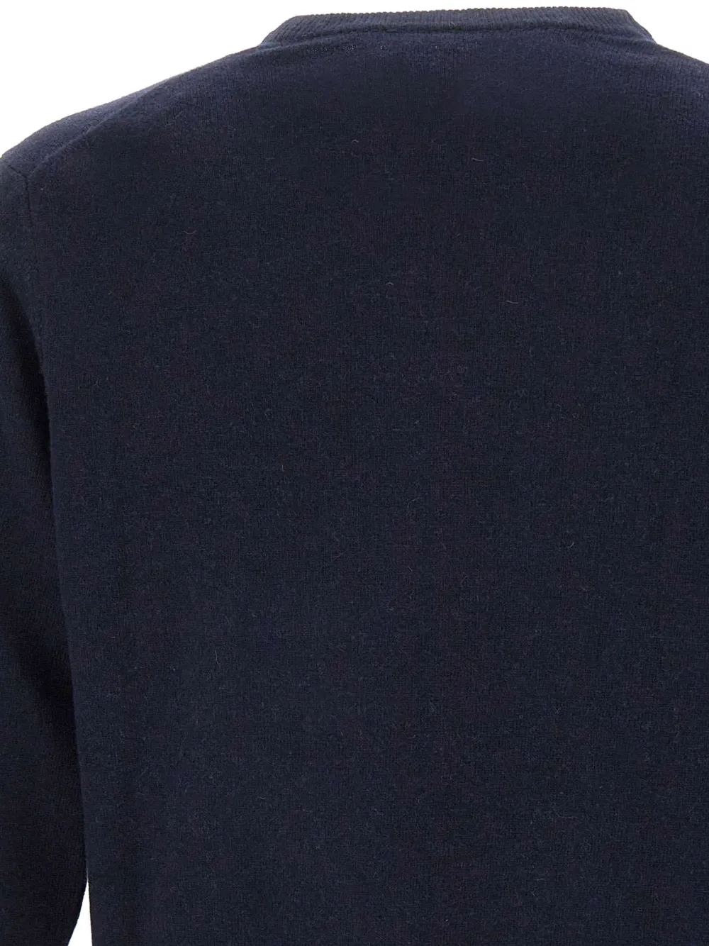 MC2 Saint Barth navy blue Heron crew-neck knit with Campiglio intarsia Blauw