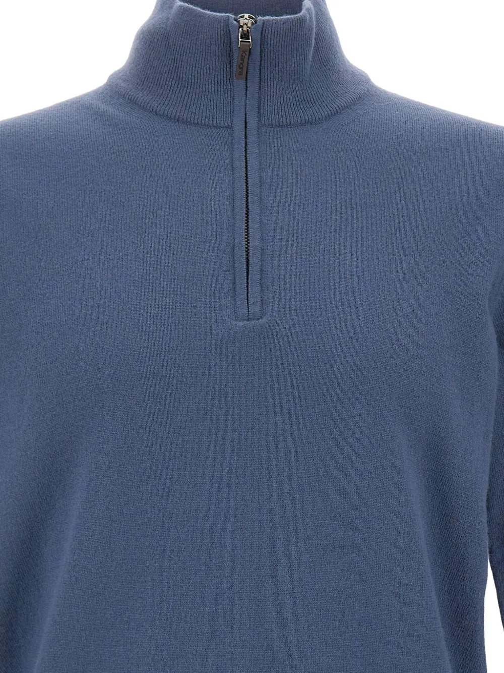 Kangra half-zip sweater Blauw