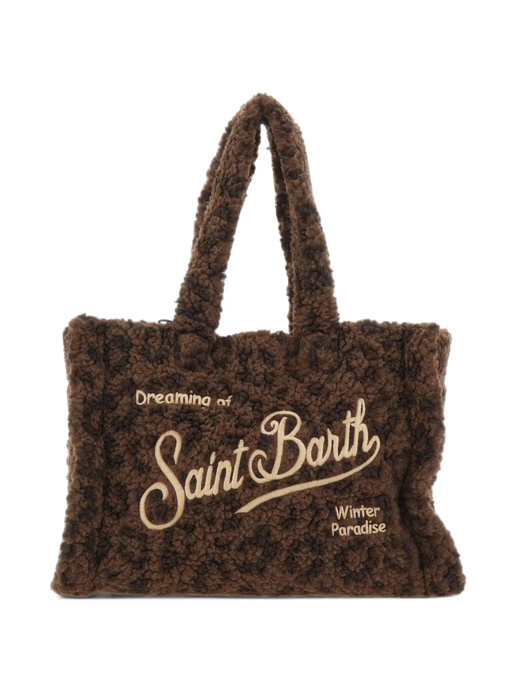 MC2 Saint Barth Colette Teddy animal-print tote bag Bruin