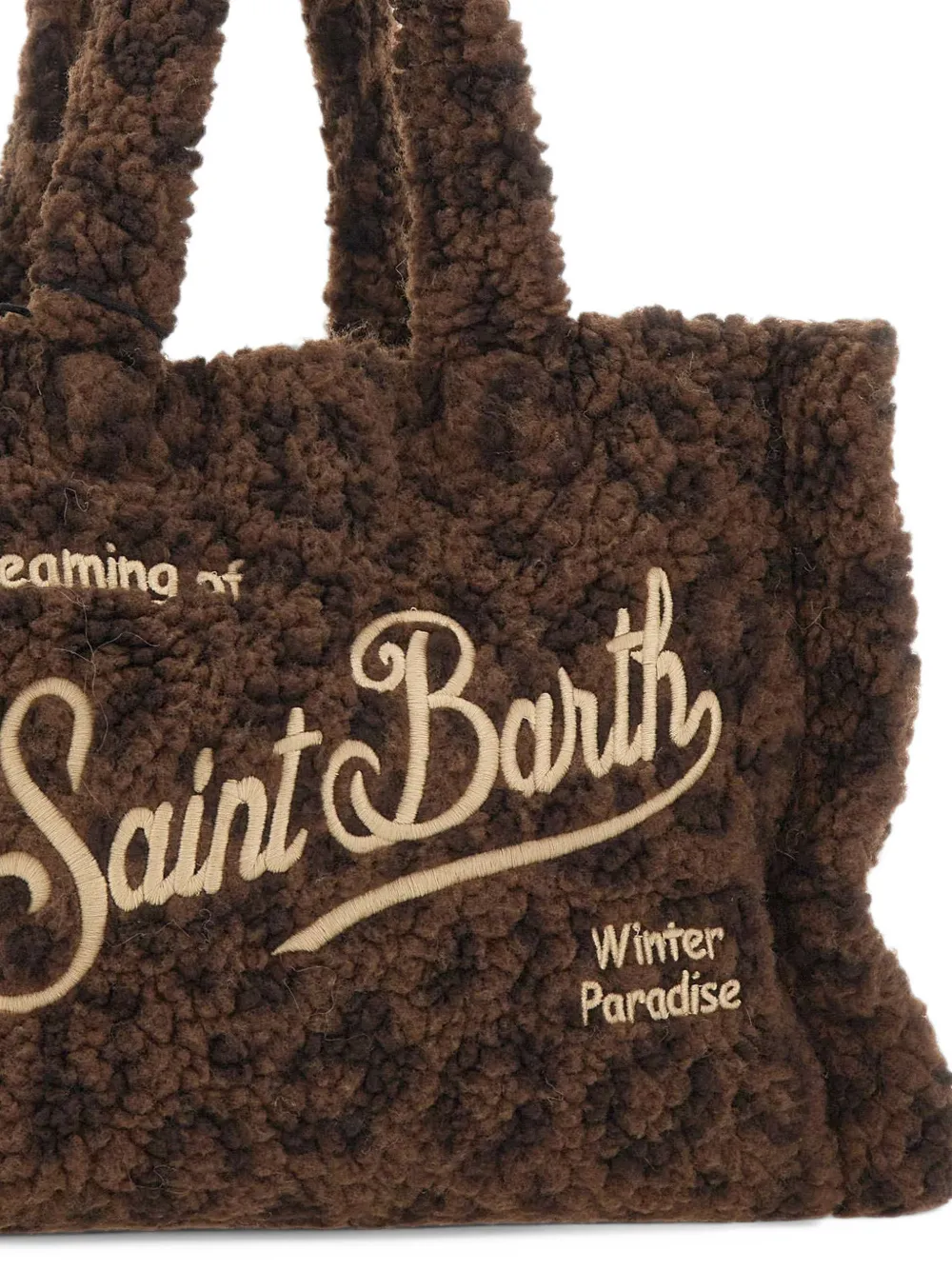 MC2 Saint Barth Colette Teddy animal-print tote bag Bruin