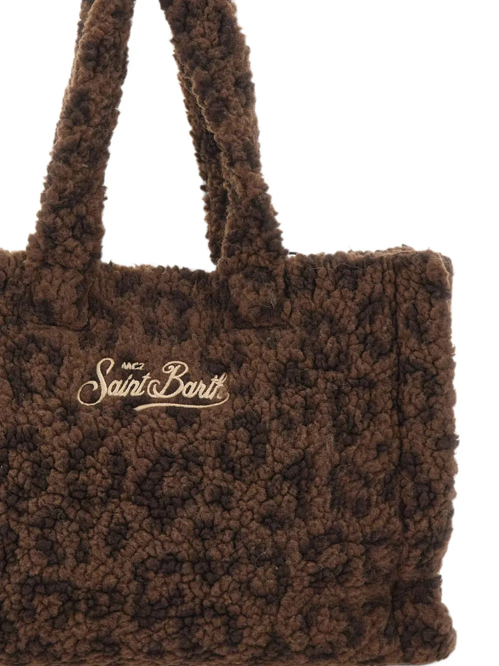 MC2 Saint Barth Colette Teddy animal-print tote bag Bruin