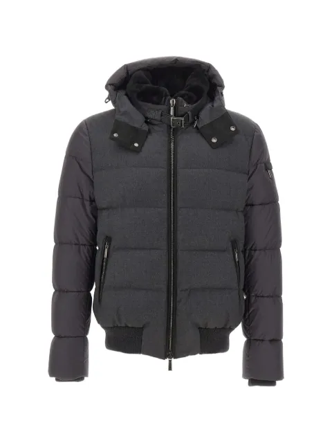 Moorer Wright quilted down jacket