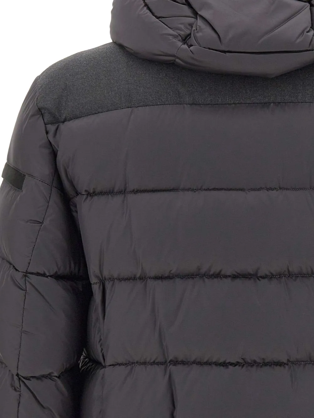 Moorer Wright quilted down jacket Grijs