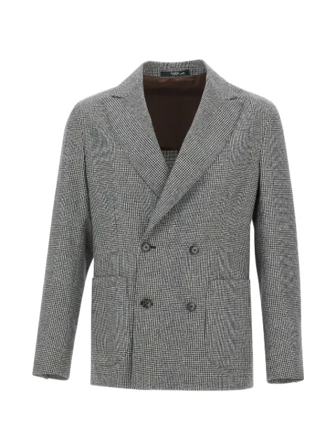 Barba prince of wales double-breasted blazer