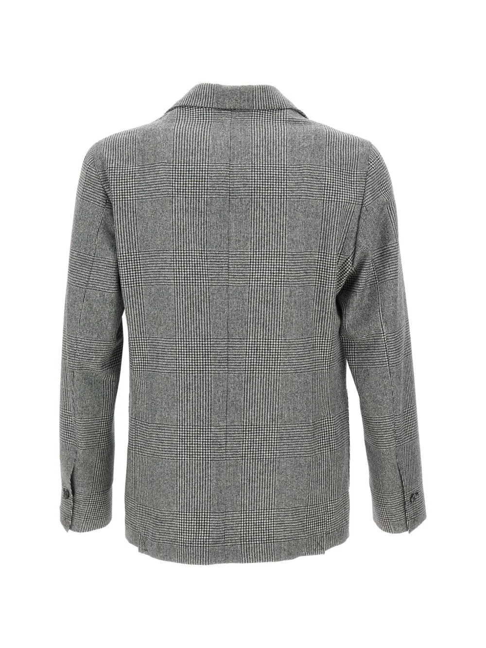 Barba prince of wales double-breasted blazer Grijs