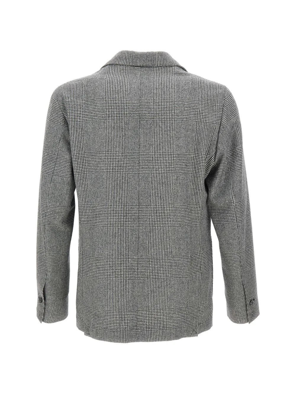 Barba prince of wales double-breasted blazer Grijs
