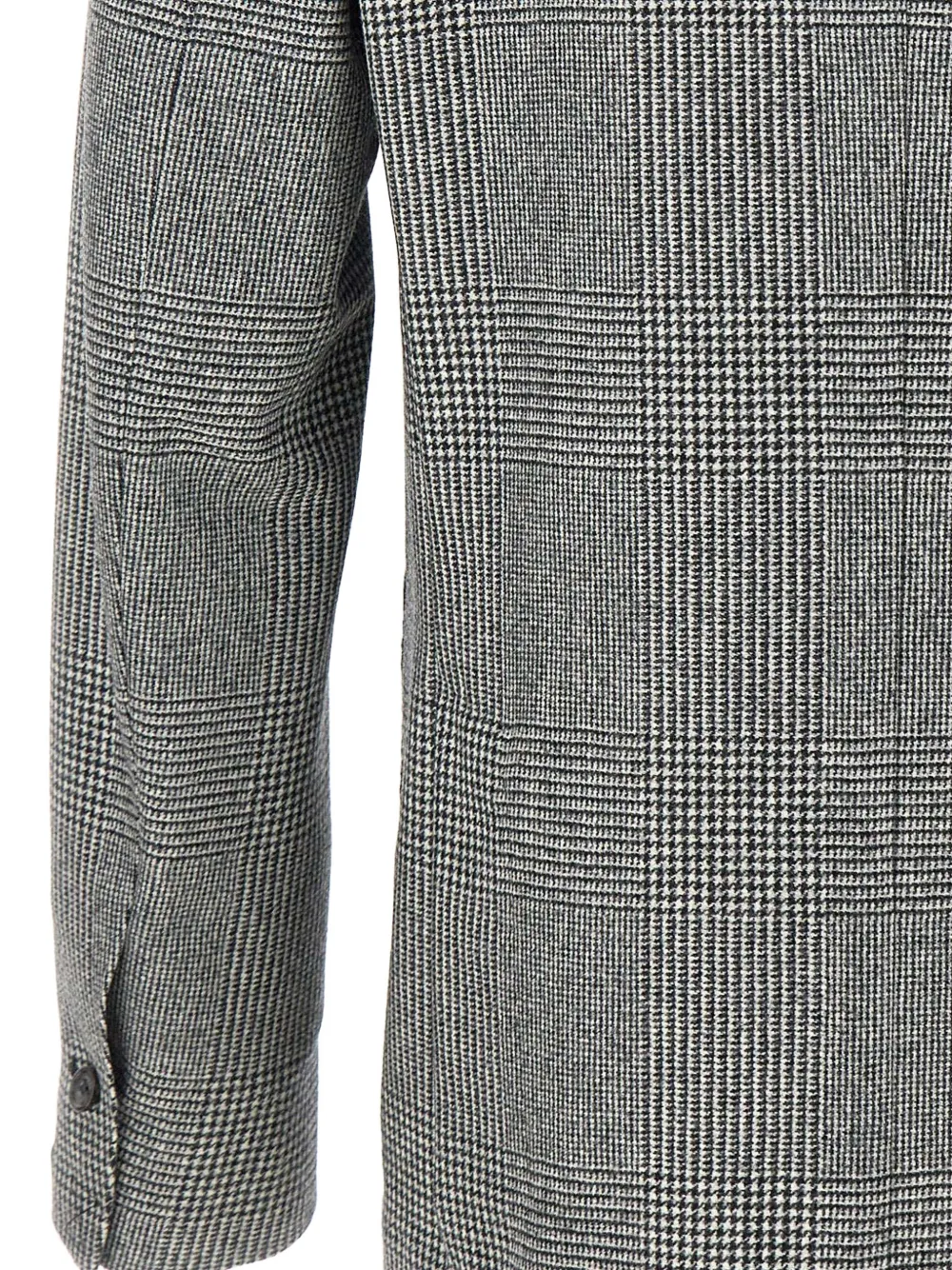 Barba prince of wales double-breasted blazer Grijs
