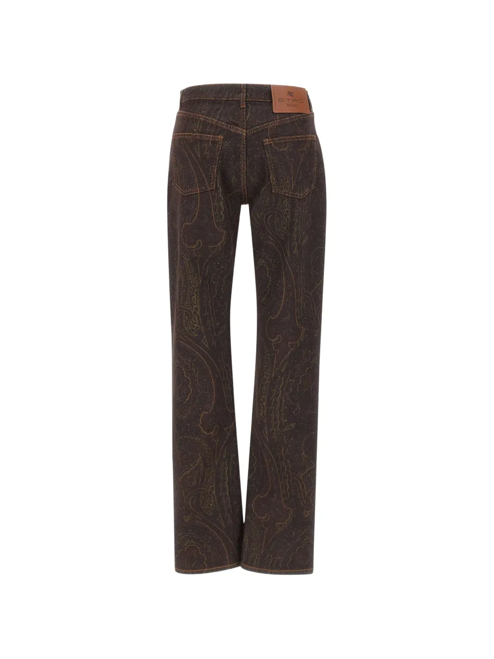ETRO paisley-print jeans Bruin