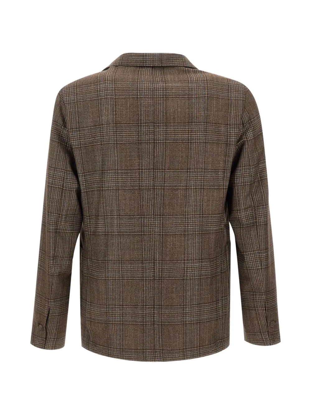 Barba prince of wales single-breasted blazer Bruin