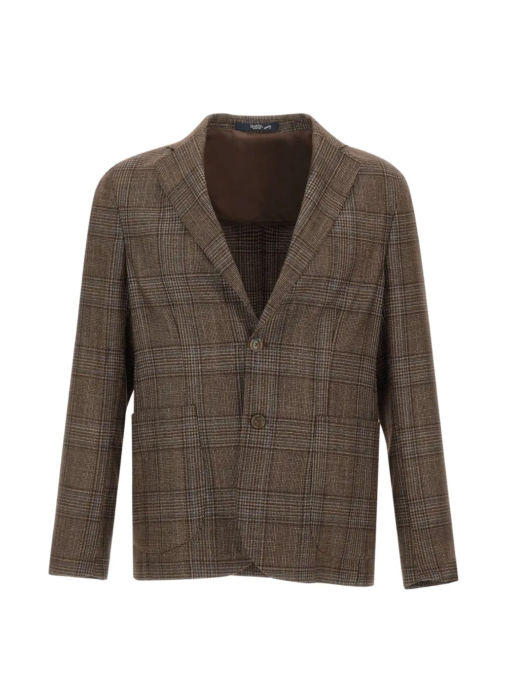 Barba prince of wales single-breasted blazer Bruin