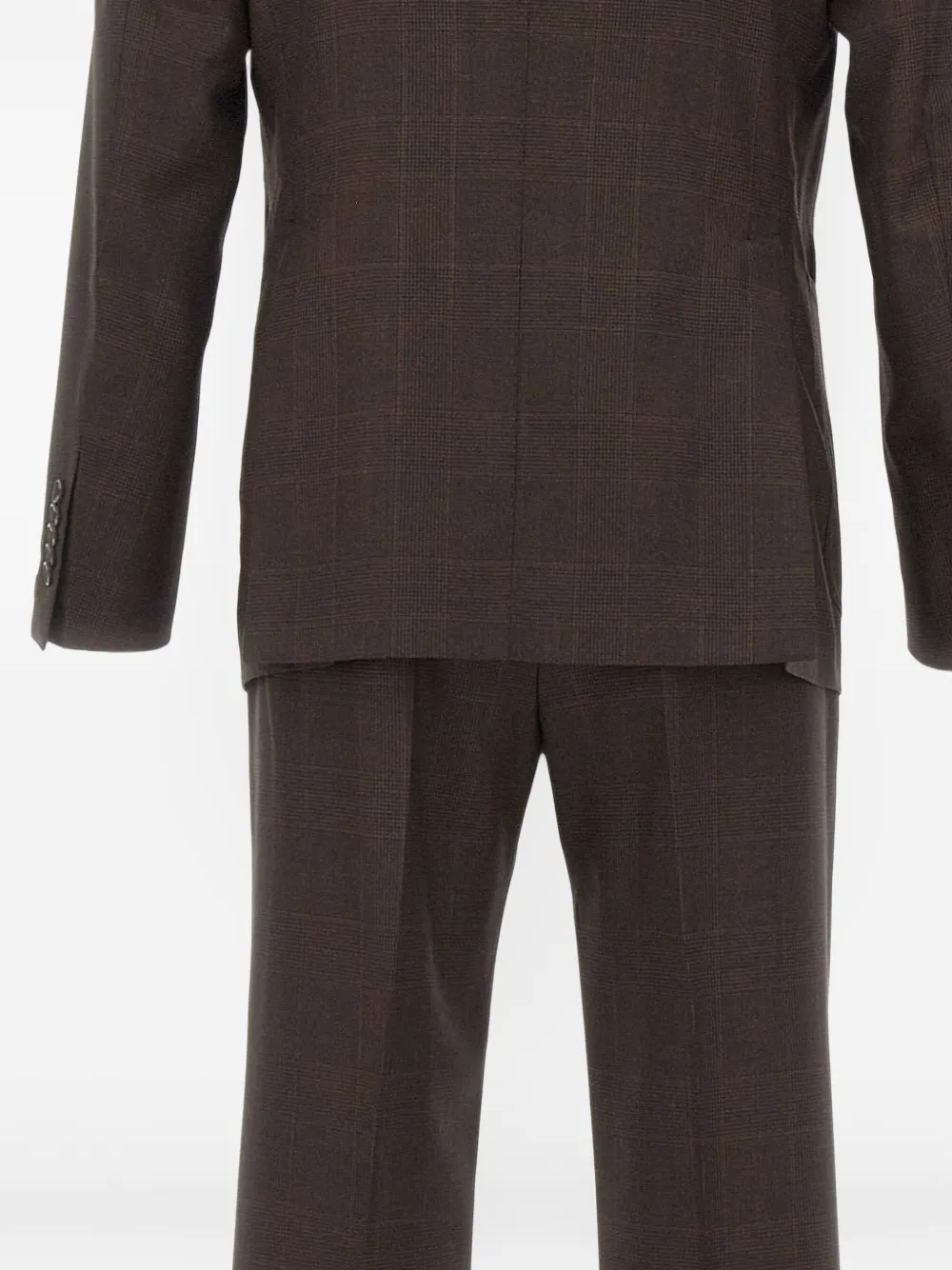 Tagliatore prince of wales check suit Bruin
