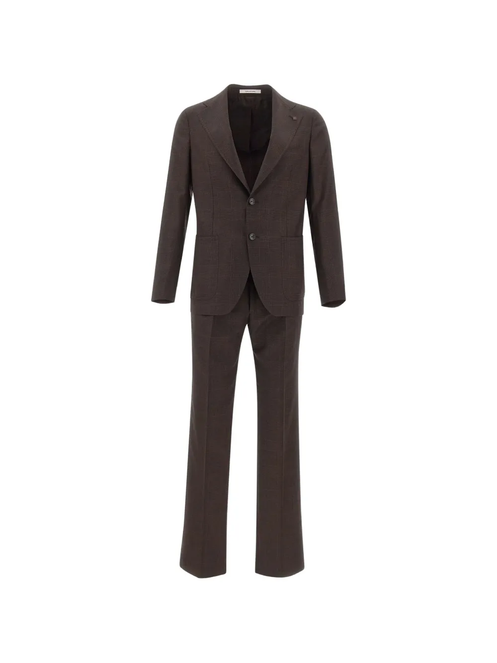 Tagliatore prince of wales check suit - Marrone