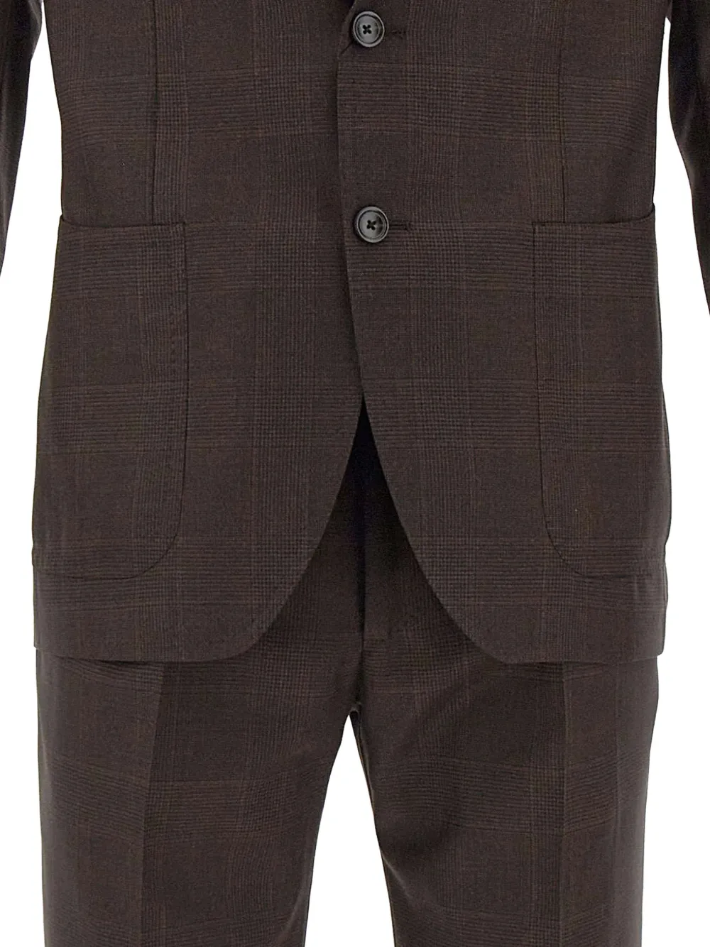 Tagliatore prince of wales check suit Bruin