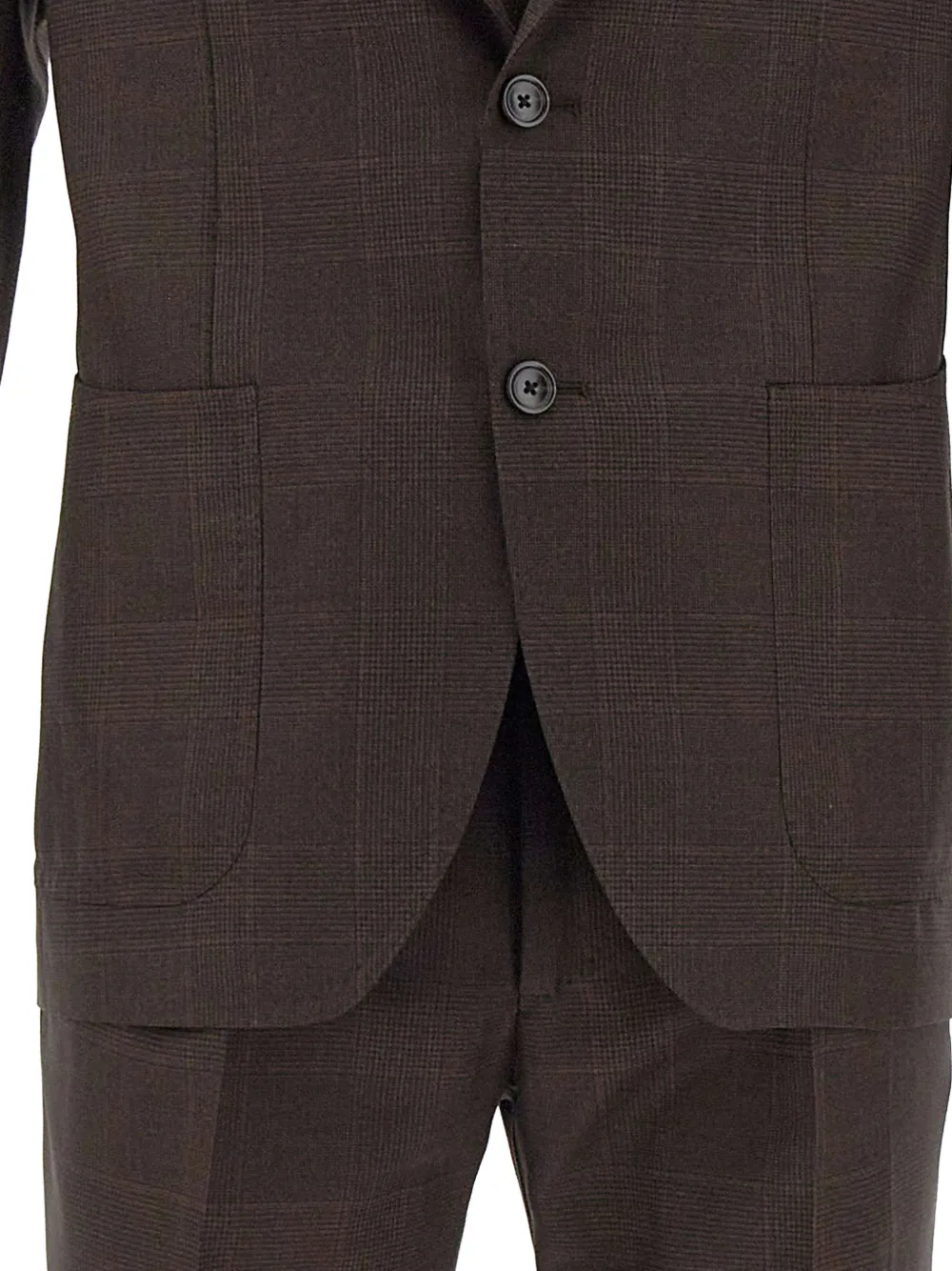 Tagliatore prince of wales check suit Bruin
