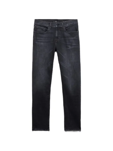 7 For All Mankind Slimmy faded-effect slim-fit jeans