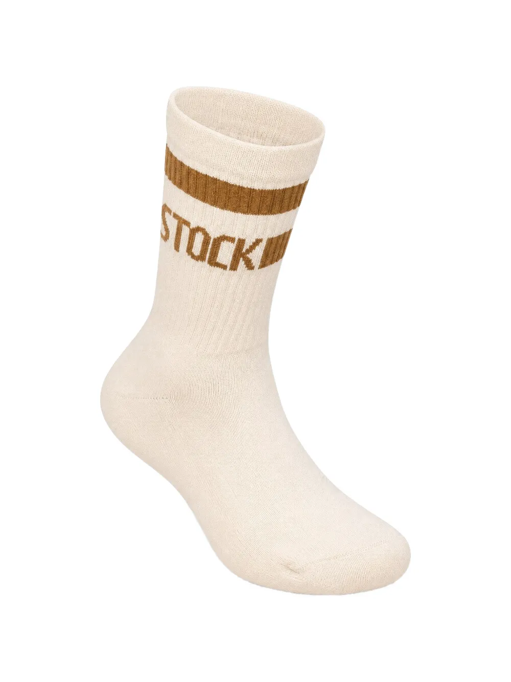 Birkenstock Kids logo-knit ribbed socks - Toni neutri
