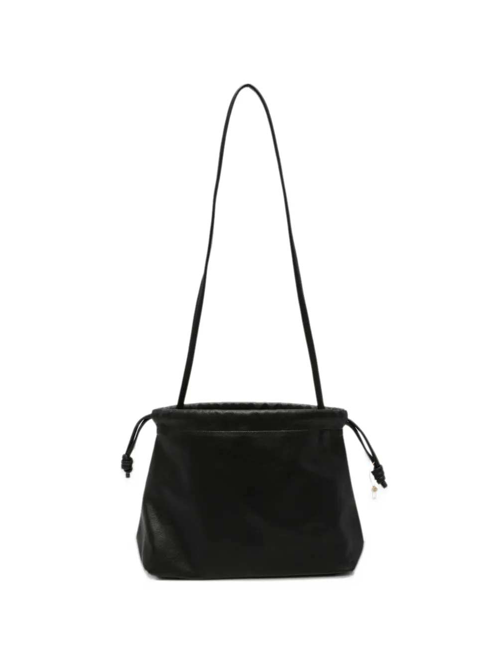 The Frankie Shop Morgan ruched shoulder bag - Nero