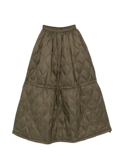 Taion quilted drawstring midi skirt