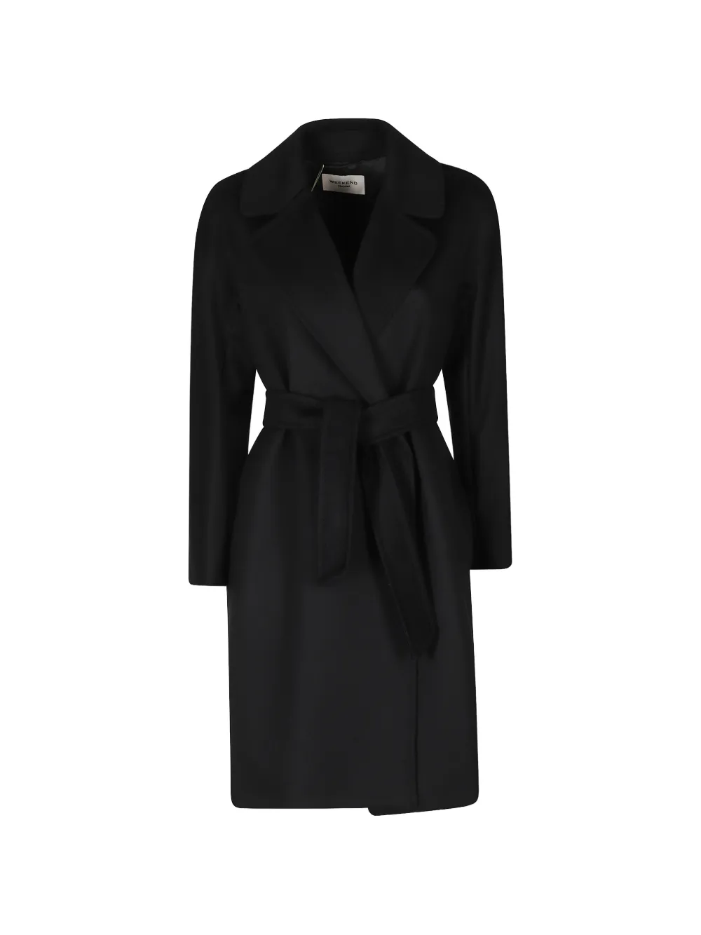 Weekend Max Mara Pedale belted coat Zwart