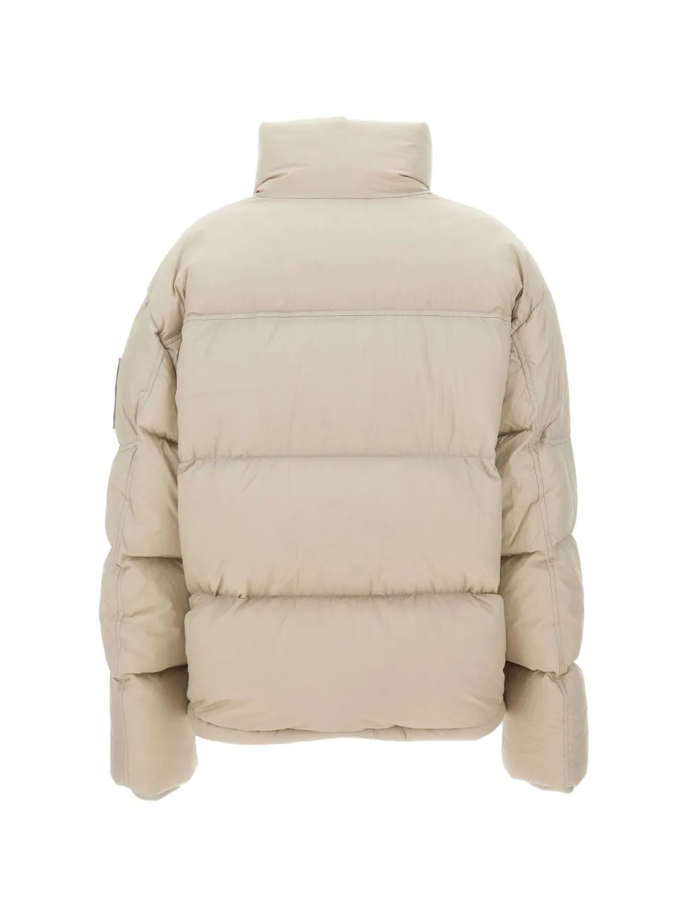 Moose Knuckles logo-appliqué padded jacket Beige