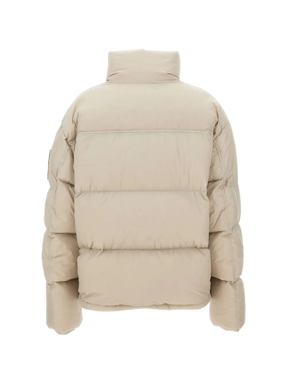 Moose Knuckles logo-appliqué padded jacket Beige