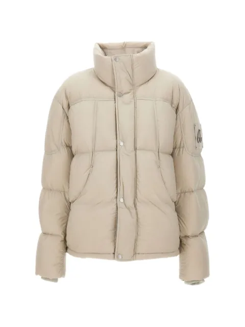 Moose Knuckles logo-appliqué padded jacket