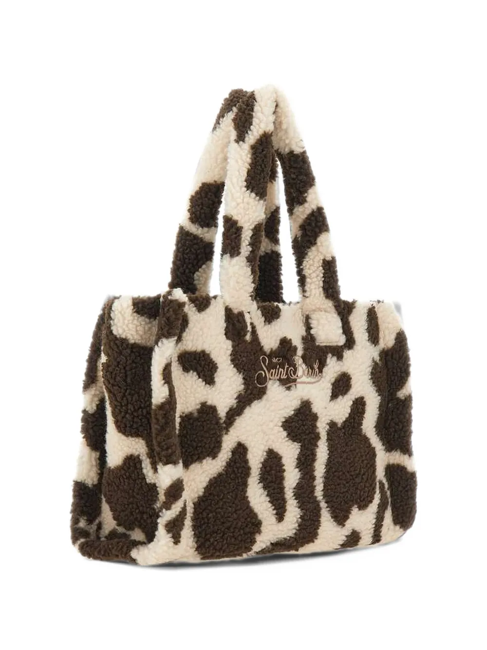 MC2 Saint Barth Colette Teddy cow-print tote bag Beige