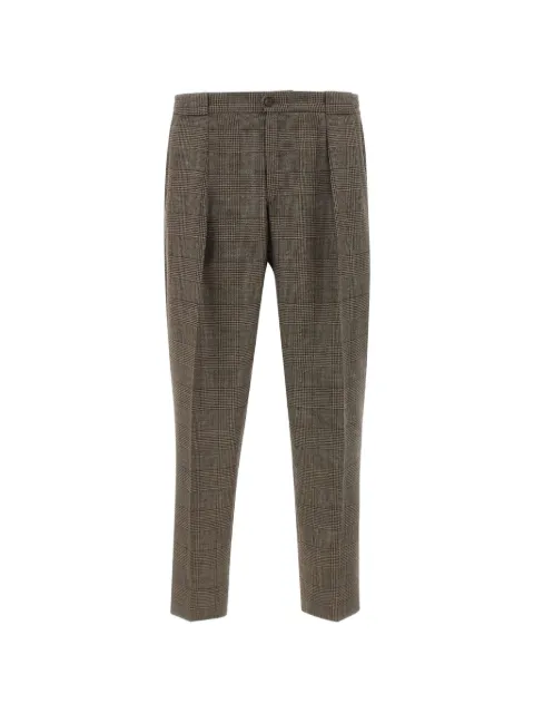 Briglia 1949 prince of wales check pleated trousers