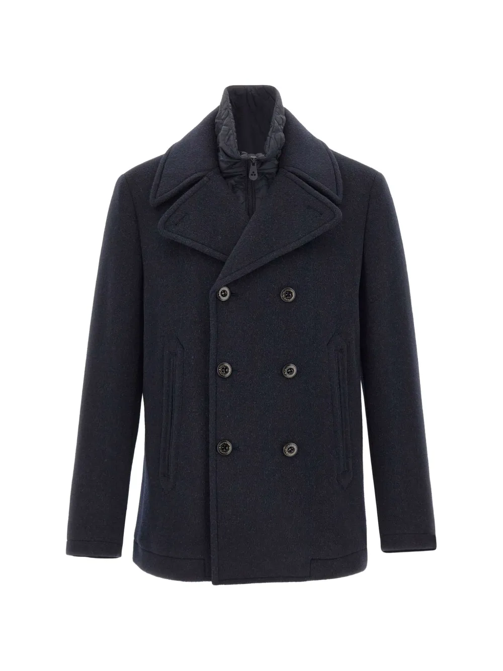 Peuterey double-breasted jacket with detachable-vest - Blue