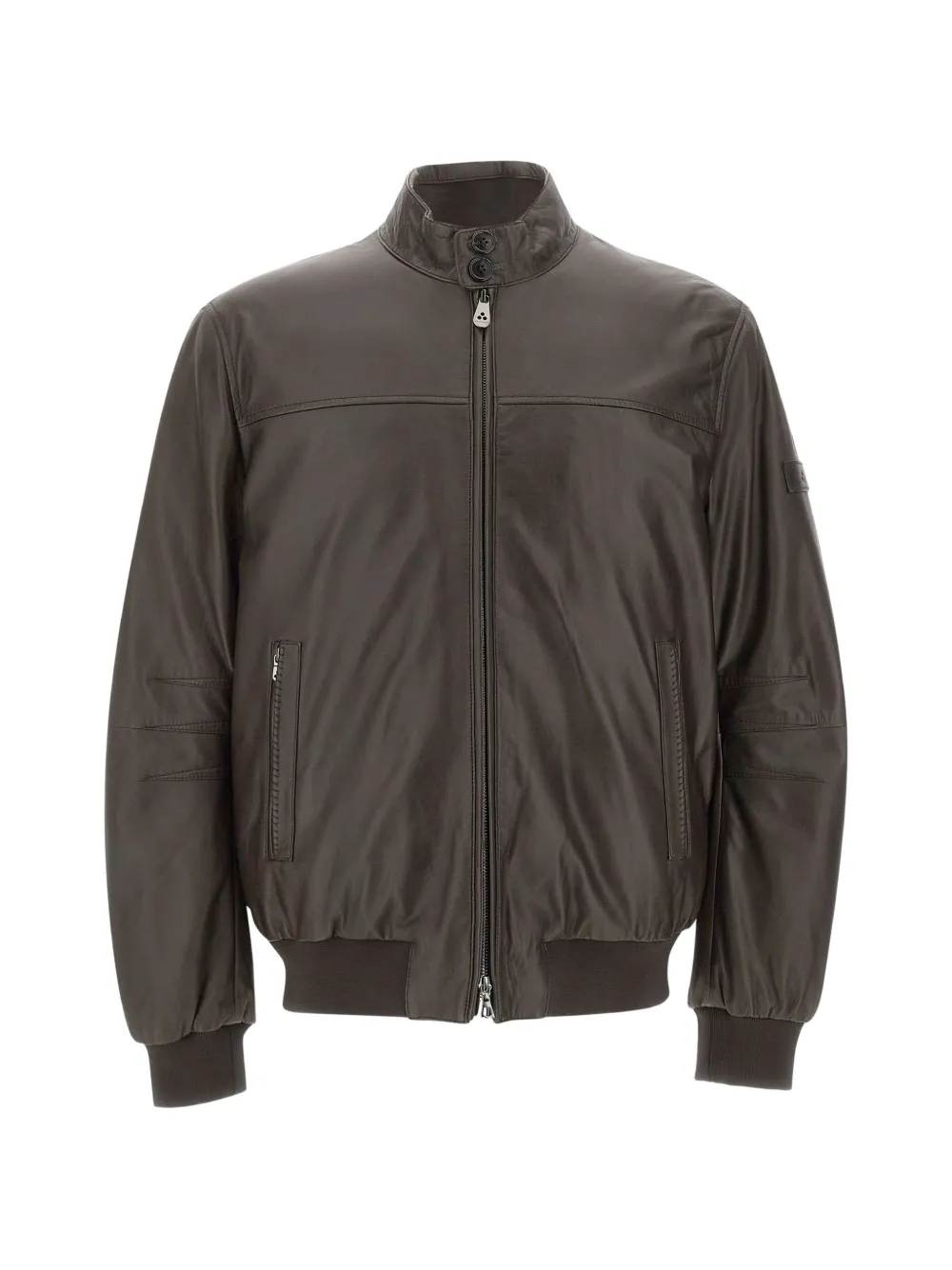 Peuterey Fionia Le TT leather bomber jacket - Marrone