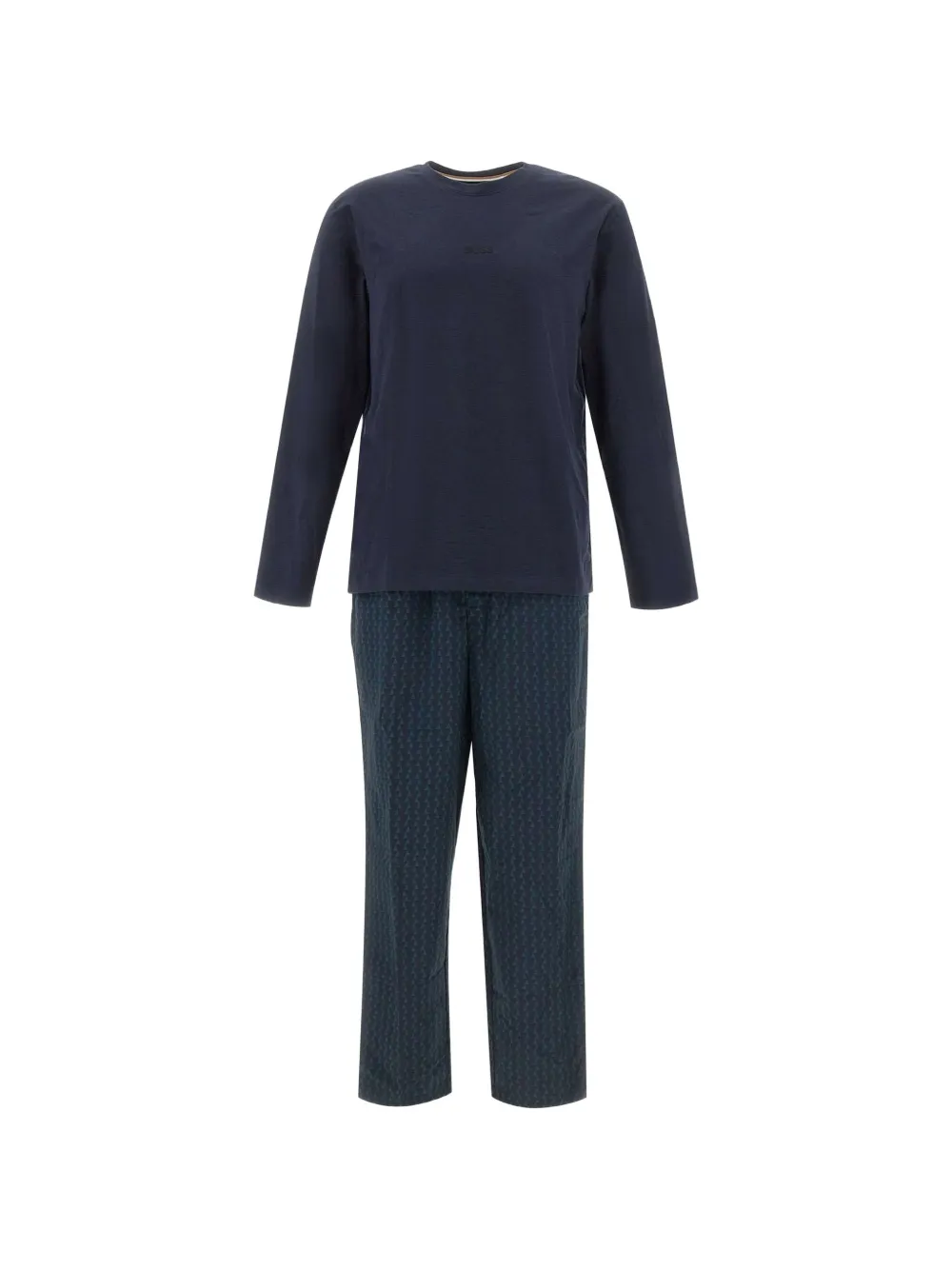 BOSS Chris geometric-pattern pajamas - Blau
