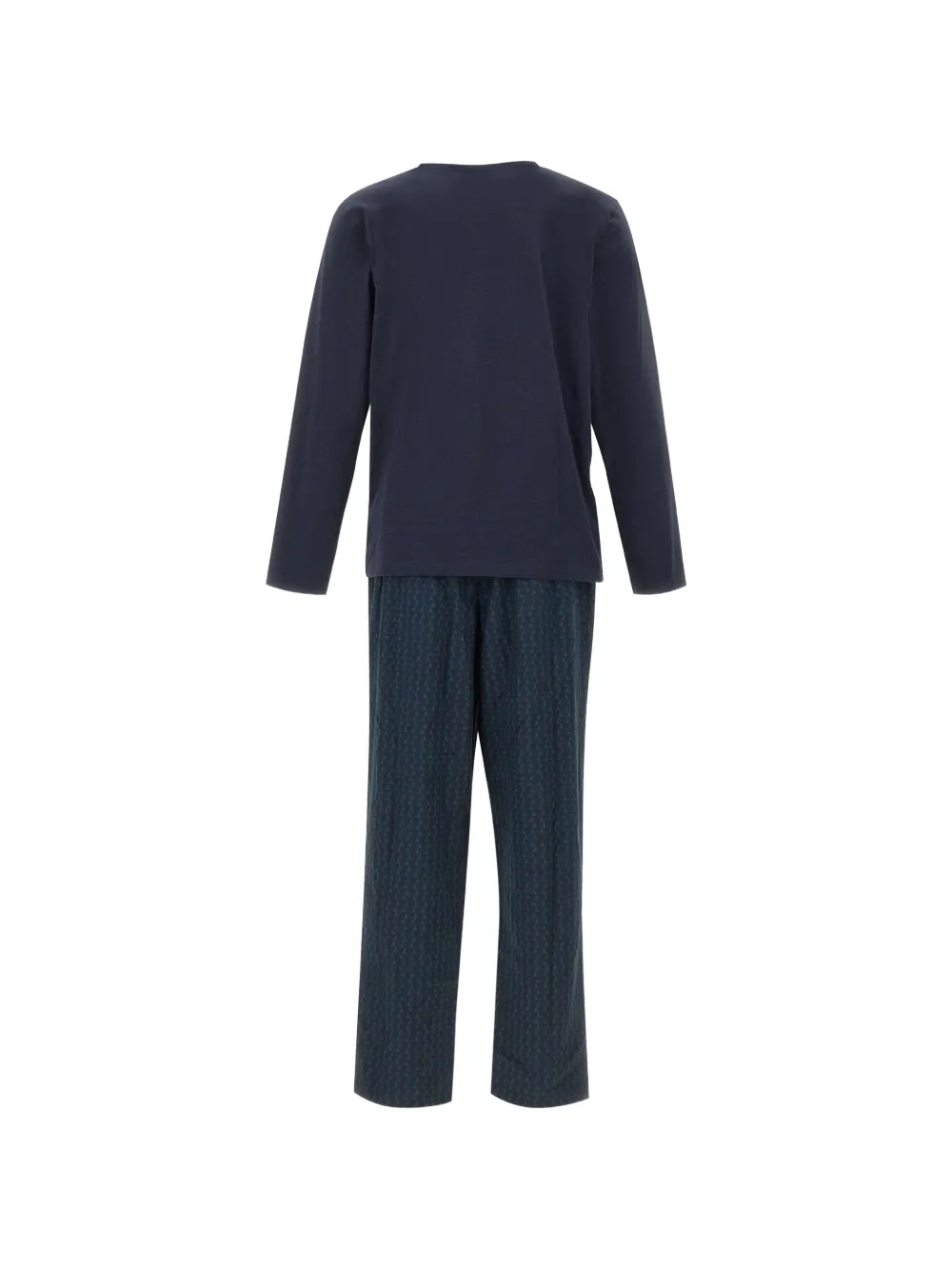 BOSS Chris geometric-pattern pajamas Blauw