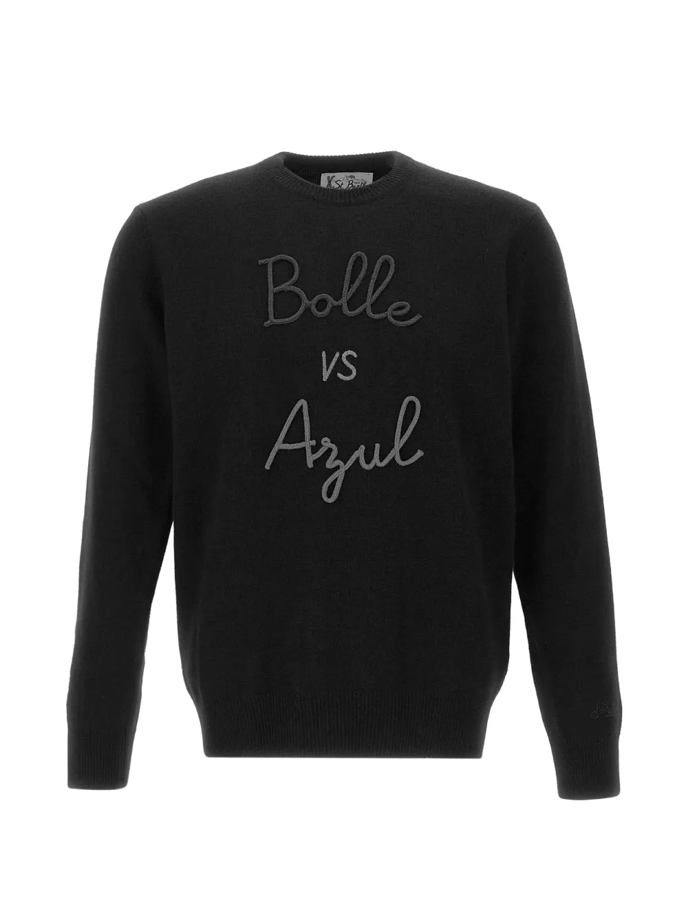 MC2 Saint Barth Heron embroidered sweater Zwart