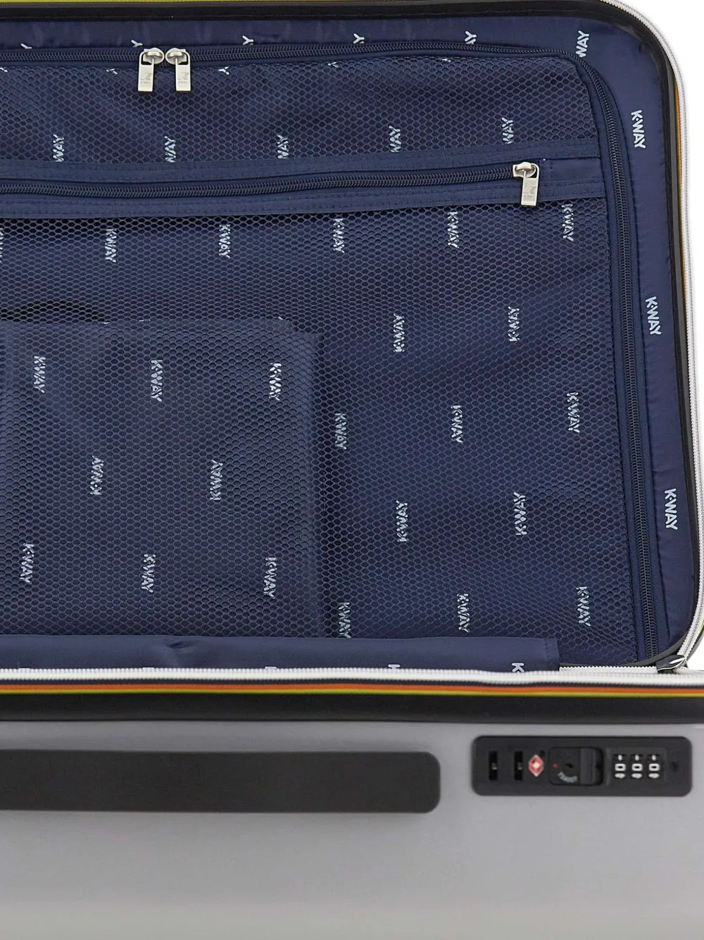 K-Way medium Eudoxieur logo suitcase Grijs