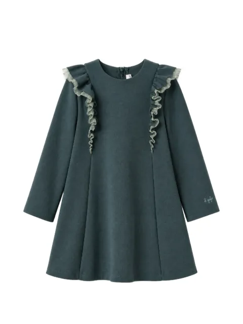 Il Gufo ruffled long-sleeve dress