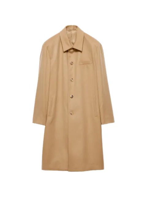 Prada chest-pocket single-breasted coat