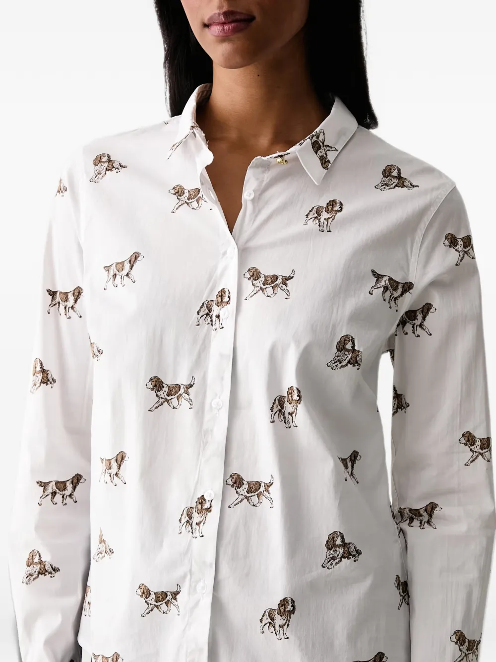 Barbour Brambles tailored long-sleeved shirt Wit