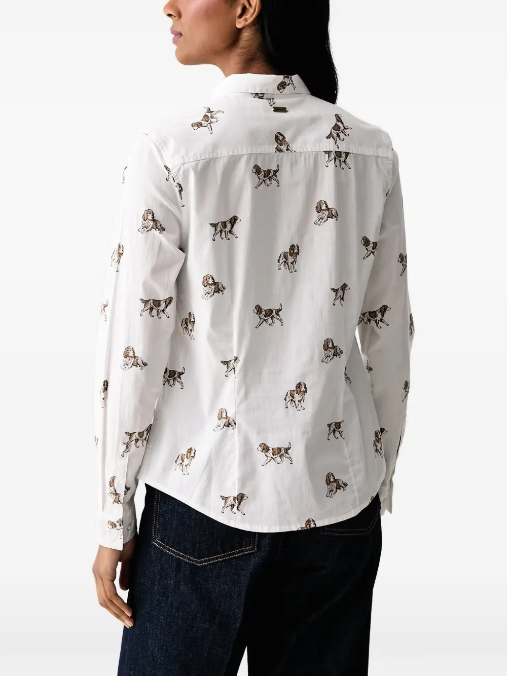 Barbour Brambles tailored long-sleeved shirt Wit