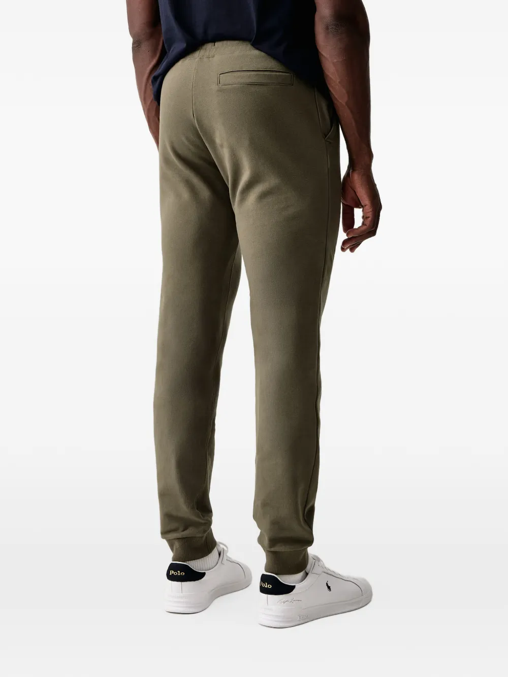 Aeronautica Militare logo-embroidered drawstring track pants Groen