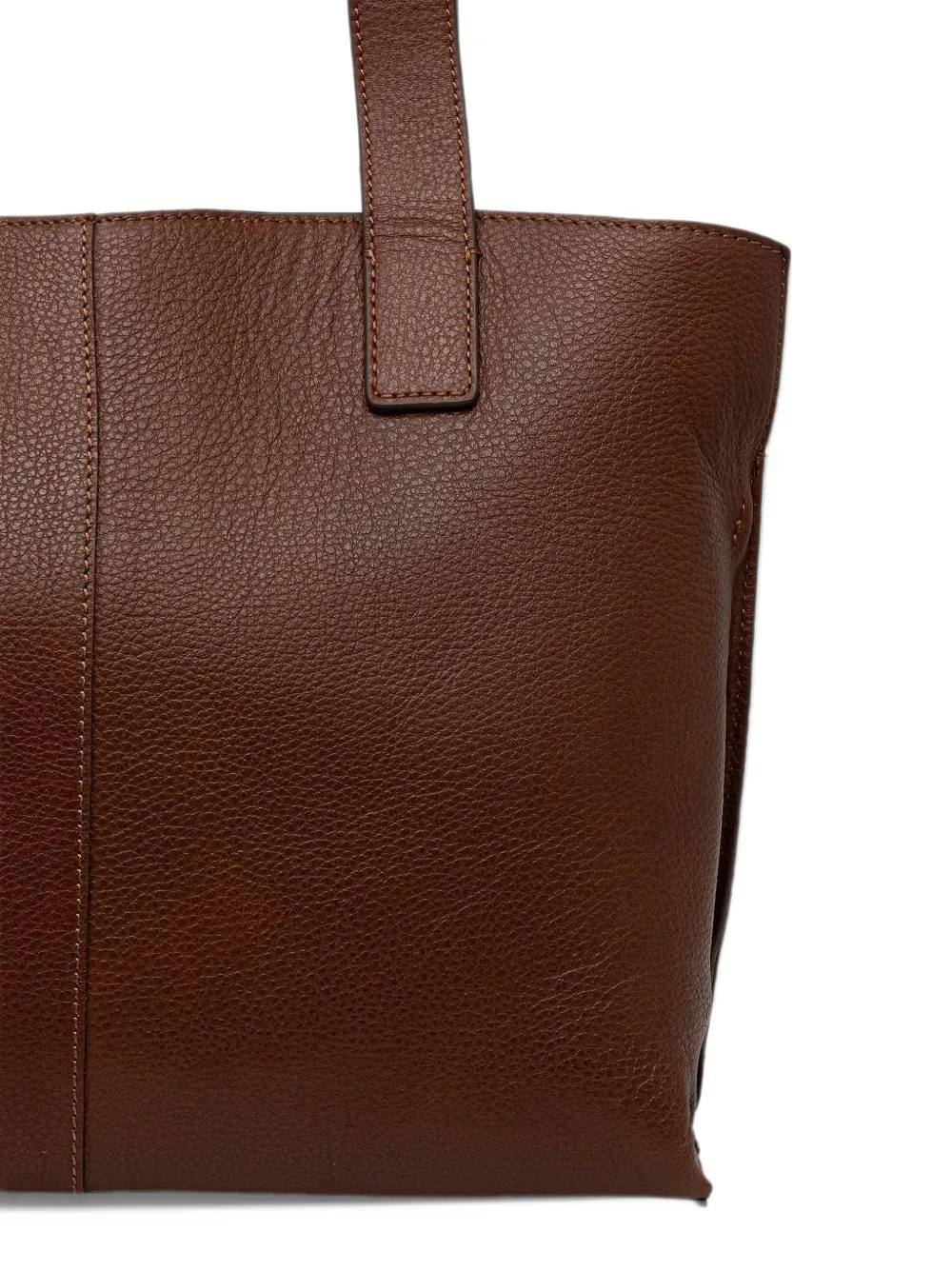 Barbour Alder large leather tote bag Bruin