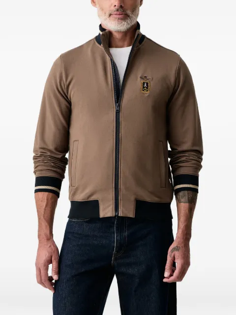 Aeronautica Militare logo-patch zip-up sweatshirt