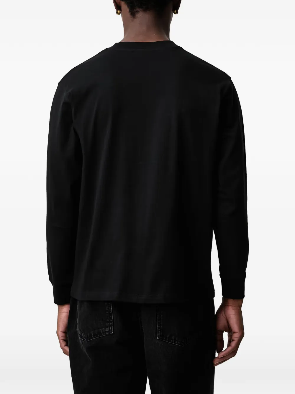 Barbour Sweater met geborduurd logo Zwart