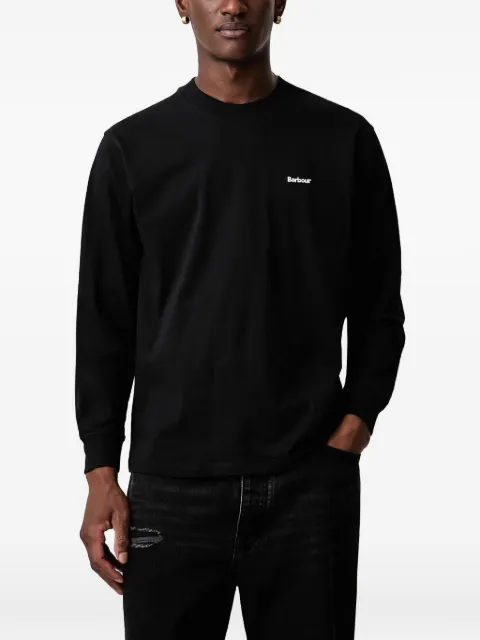 Barbour logo-embroidered long-sleeve sweatshirt