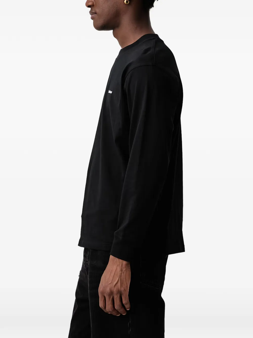 Barbour Sweater met geborduurd logo Zwart