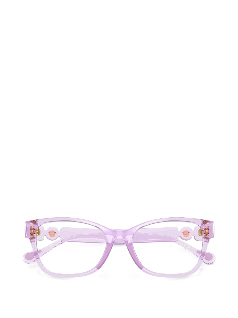 Versace Kids Medusa Bubble square-frame glasses Paars