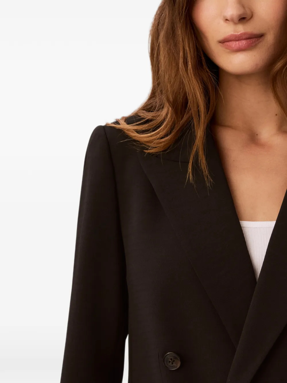 Calvin Klein double-breasted blazer Zwart