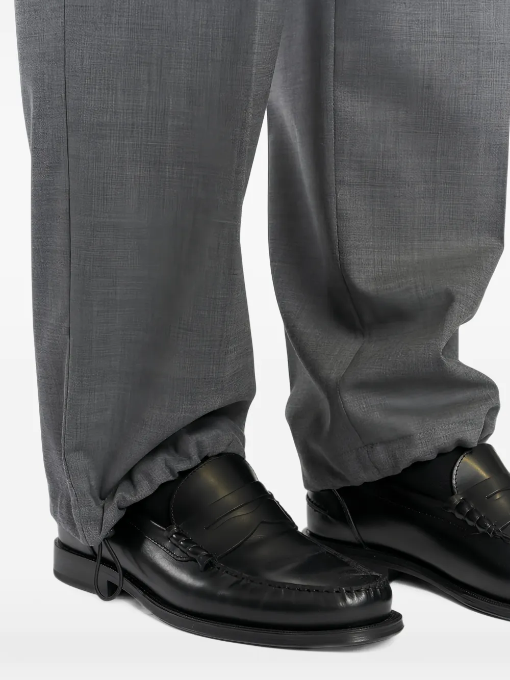 Malo drawstring-waist straight-leg trousers Grijs